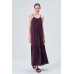 ASKILI OVERSIZE RAHAT KESİM GÜNLÜK SAHİL- BEACH PLAJ MOR ELBİSE 